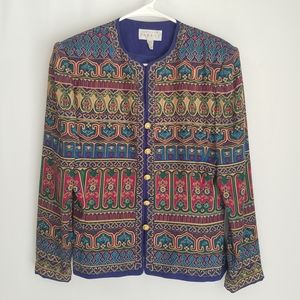 Adriana Papéll silk lightweight jacket size 6